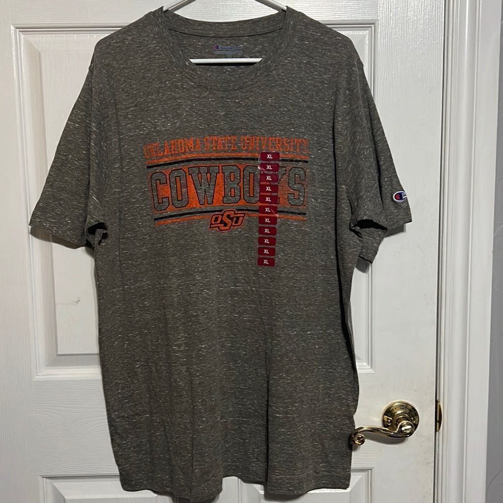 🔥🔥 Deadstock “NWT” OKLAHOMA STATE COWBOYS Champion Brand - Heather Brown - XL‎